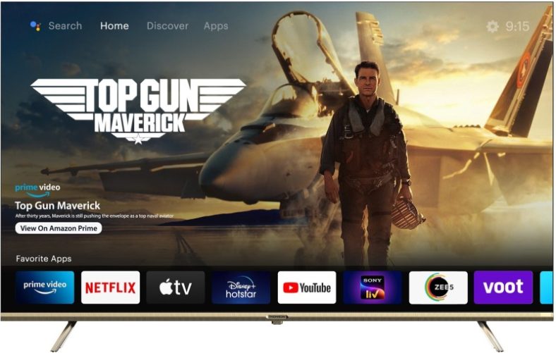 Thomson Oathpro Max 139 Cm (55 Inch) Ultra Hd (4K) Led Smart Android Tv With Dolby Ms12 & 40W Speakers(55Opmax9055)
