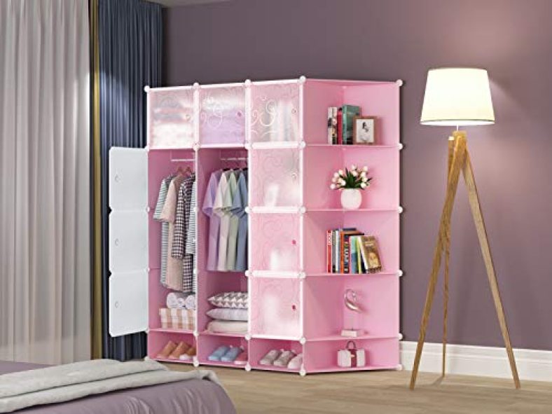 G-Kamp Japan® 12 Cube Multipurpose Waterproof Wardrobe/Book Shelf Storage/Shoe Racks Organizer/Multipurpose Rack/Children Bookcases/File Rack For Office