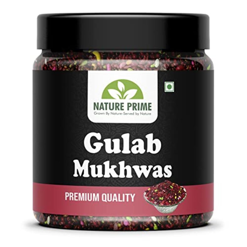 Nature Prime Sahi Gulab Mukhwas | Colorful Mixed Mouth Freshener 400 Gm (Jar Pack)