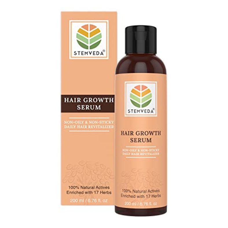 Stemveda Hair Growth Serum For Daily Use (200 Ml) | Revolutionary Non-Oily, Non-Sticky Replacement For Hair Oil | Strengthens Hair Follicles And Fights Hair Fall | Free From Redensyl Or Anagain