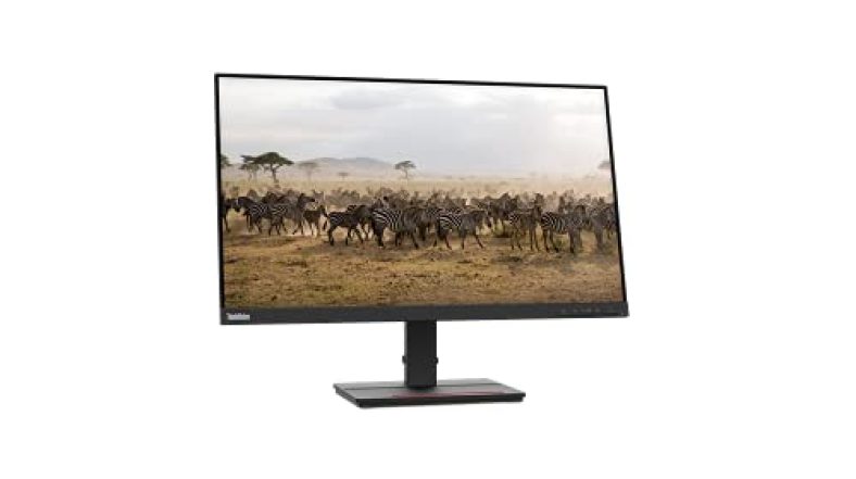 Lenovo Thinkvision S27E-20 27” (68.58Cms) Fhd Ips (1920X1080) Monitor, Hdmi, Vga, 60Hz Refresh Rate, Tilt Stand (62Afkar2Ww)- Raven Black