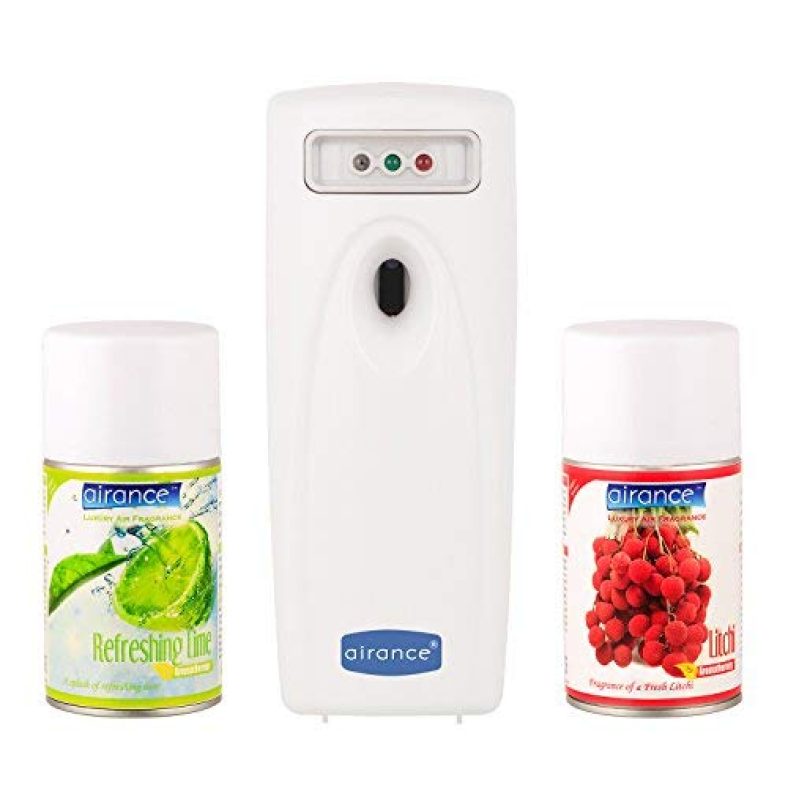 Airance Automatic Room Freshner Machine Led A3 With Refill – Refreshing Lime & Litchi – 250 Ml