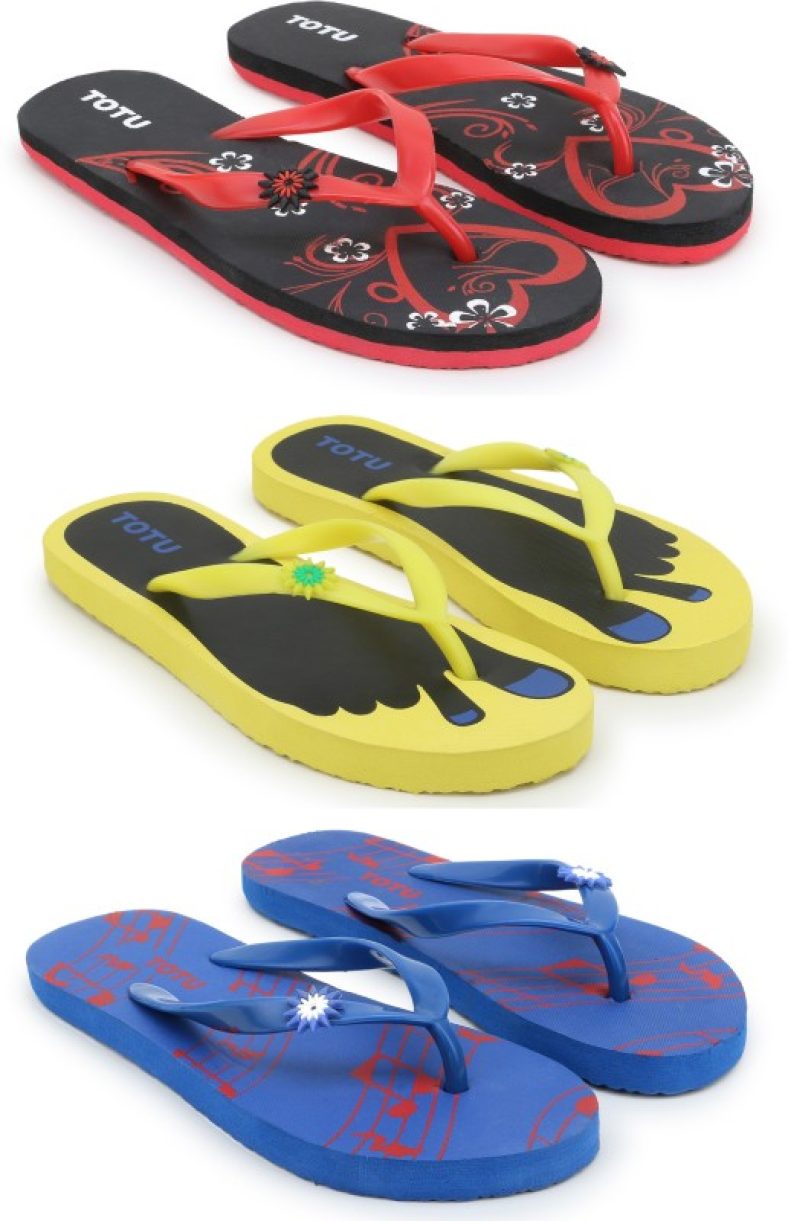 Totu Ultralightweight|Premium|Comfort|All Seasons Trendy|Outdoor|Slippers For Men Flip Flops(Multicolor 8)
