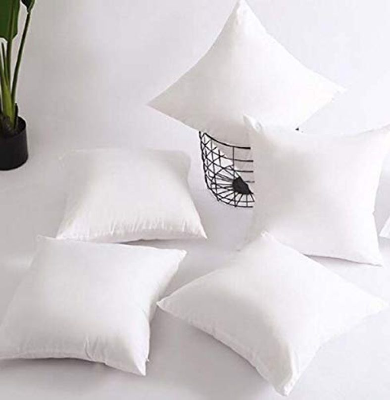 Jdx Microfibre Cushion Filler, 30X30Cms, White, Set Of 5, Polyester, B08Pvqvmwv