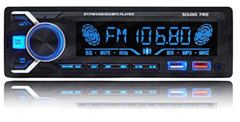 Sound Fire Sf- 46 220W Dual-Usb/Fm/Sd/Aux/Bluetooth Wireless With Phone Caller Id Receiver Car Stereo