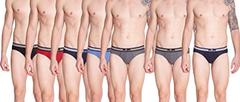 Dollar Bigboss Men’S Cotton J-Class Grando Regular Solid Trunks (Pack Of 7) (Mjbr-10-R2_Assorted_S/80Cm)