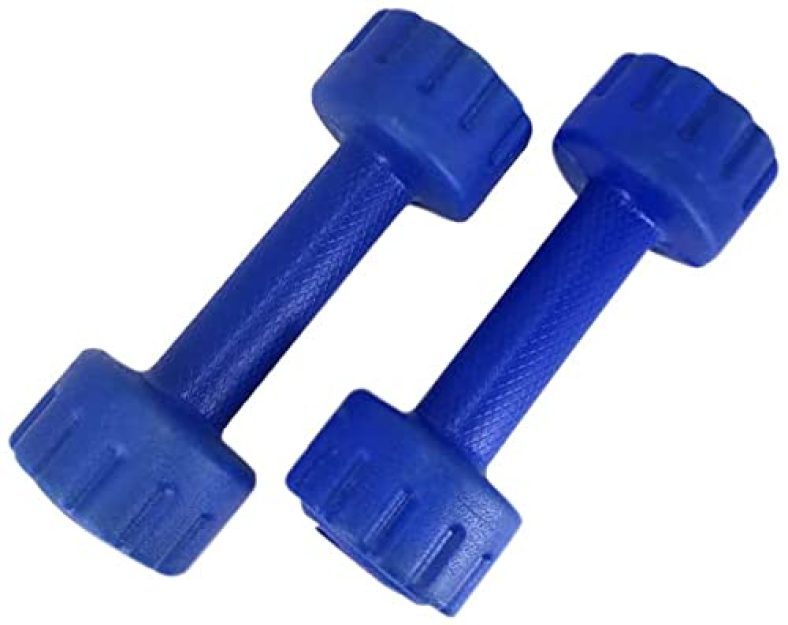 Tribeyoung Neoprene Fixed Dumbells Pair, Blue