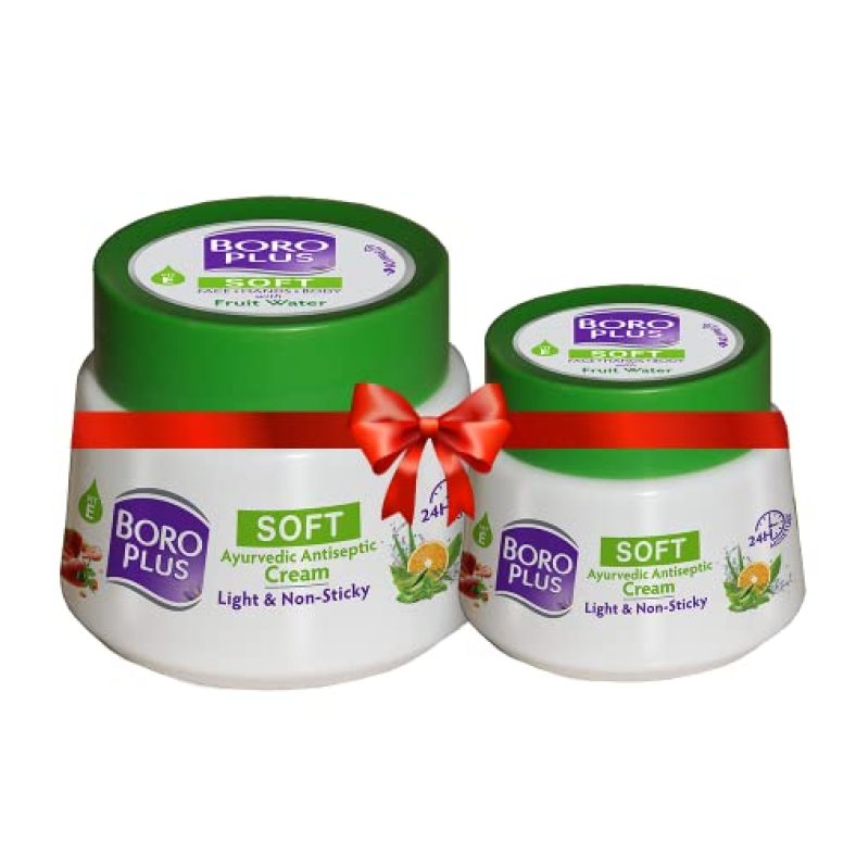 Boroplus Soft Antiseptic Cream | Light & Non-Sticky | Provides 24 Hour Moisturisation|Ayurvedic Cream For All Seasons |Hand Cream, Body Cream & Face Cream | Vitamin E – 300 Ml