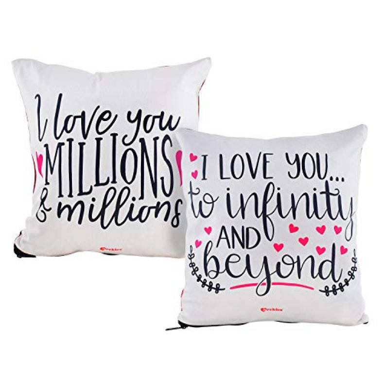 Archies Valentine’S Day Special Love Couple Cushions Set (30X30) Pack Of 2