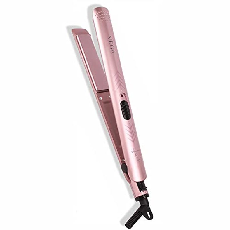 Vega Hair Straightener For Women With Keratin Infused Plates, (Vhsh-28)