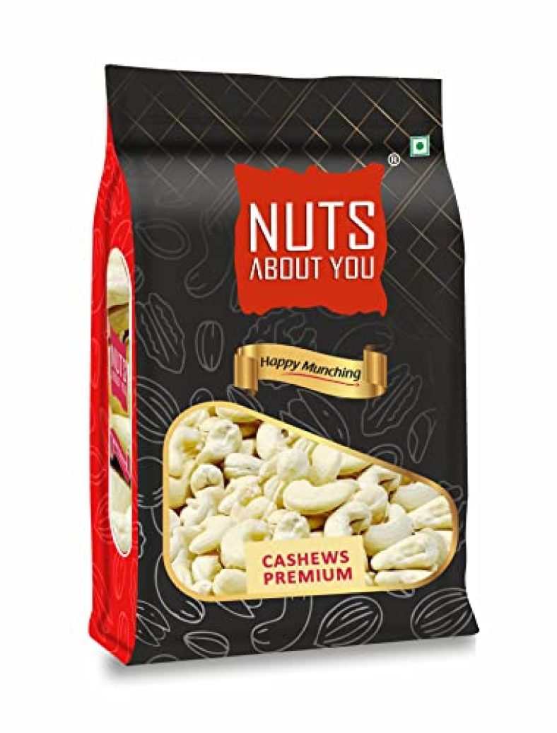 Nuts About You Cashews Premium, 500 G | 100% Natural | Premium | Crunchy | W320 Grade | Kaju
