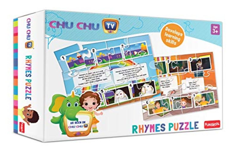 Funskool-Chuchu Rhymes 2In1,Educational,2X12 Pieces,Puzzle,For 3 Year Old Kids And Above,Toy