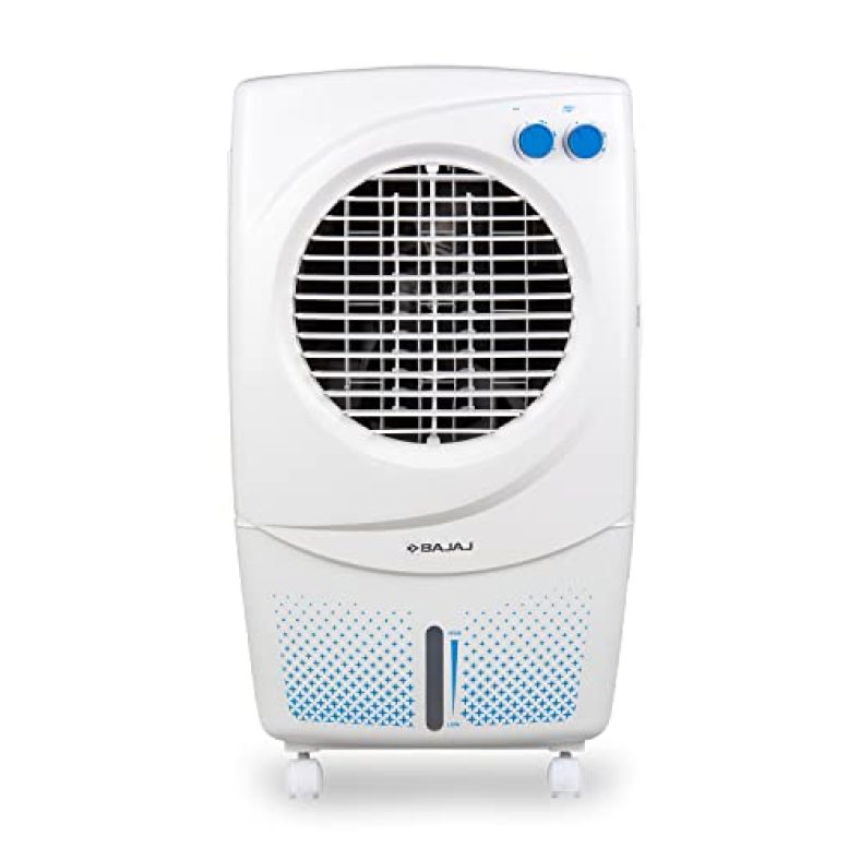 Bajaj Px 97 Torque New 36L Personal Air Cooler For Home With Duramarine Pump (2-Yr Warranty By Bajaj), Turbofan Technology, Powerful Air Throw & 3-Speed Control, Portable Ac, White Cooler For Room