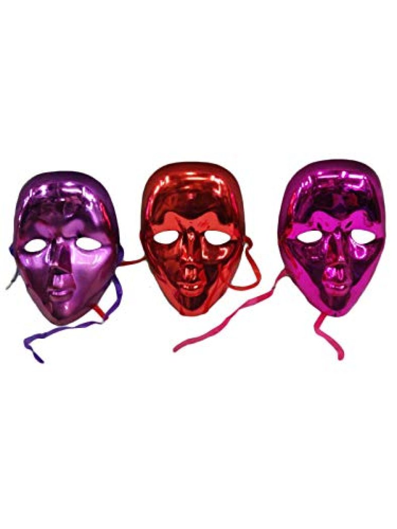 Bookmycostume Pack Of 3 – Masquerade Ball Carnival Masks Fancy Dress Costume Accessories