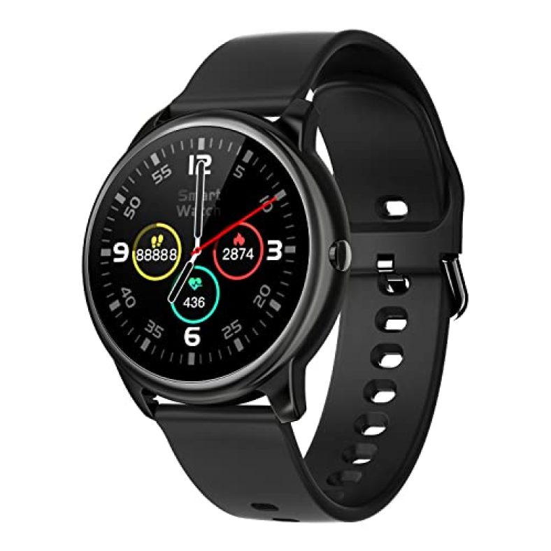 Crossbeats Orbit Bluetooth Calling Smart Watch Voice Assistant, 1.3” Ips Hd Ips Display & Metal Body, Heart Rate & Spo2 Monitors, Bp & Sleep Monitoring, 10 Day Battery Life Smartwatch—Graphite Black