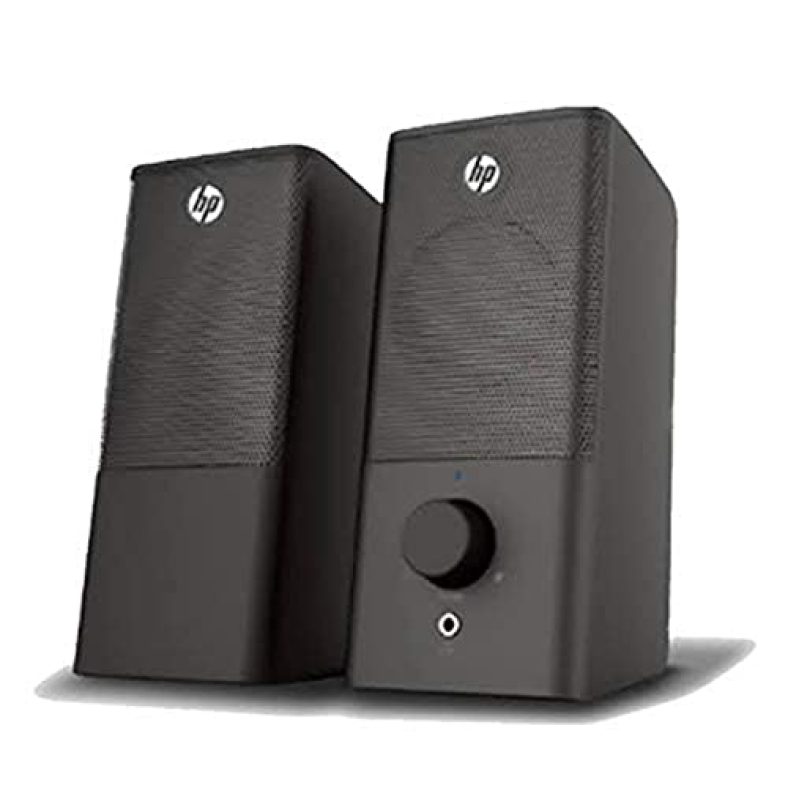 Hp Dhs-2101 2.0 Usb Portable Multimedia Wired Black Speaker With 3.5Mm Aux Connectivity, Black