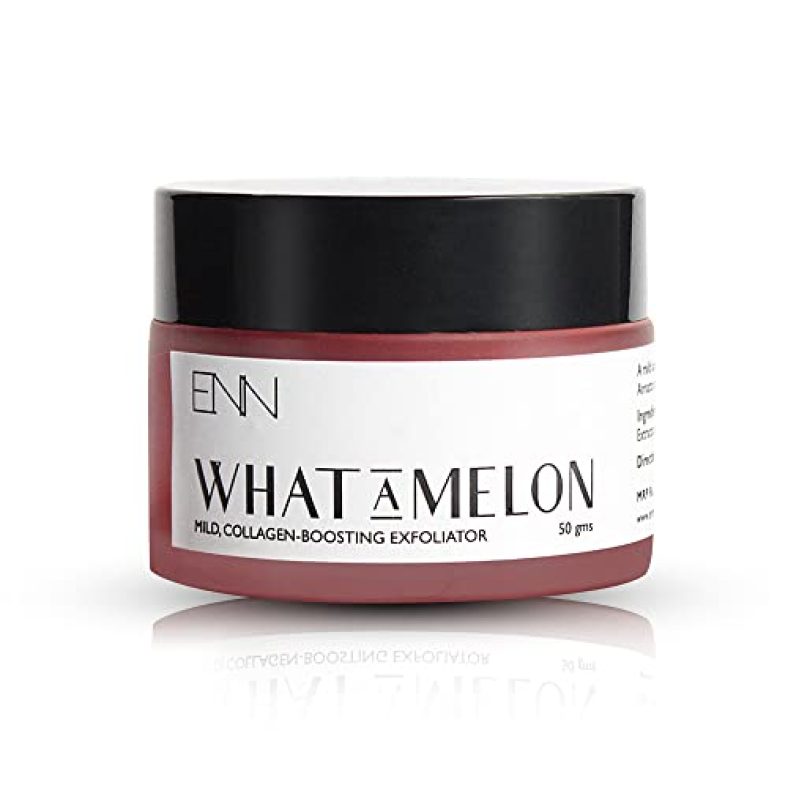 Enn What-A-Melon Face Scrub | Aqua | Aloe Vera Gel | Glycerin | Sodium Lactate | Rice Powder | Annatto Seeds | Watermelon Extracts | Cold Pressed Coconut Oil | Orange Essential Oil | Natural | Men & Women | 50Gm