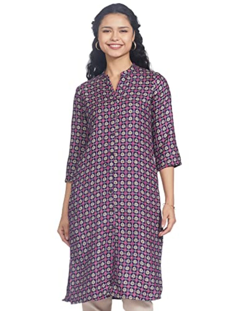 Indigo Women’S Acrylic Regular Kurta (Aw21/Blc-091 I_M_Lt. Purple_M)
