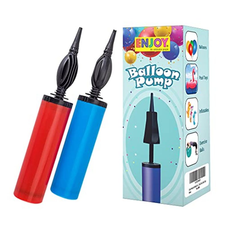 Enjoy The Celebration People Handy Air Balloon Pumps For Foil Balloons And Inflatable Toys Party Accessory (Set Of 2, Size 27Cm, Multicolor)
