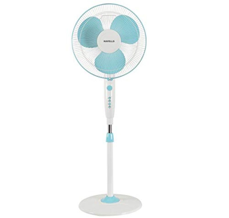 Havells Accelero 400Mm Pedestal Fan (White Blue, Pack Of 1)