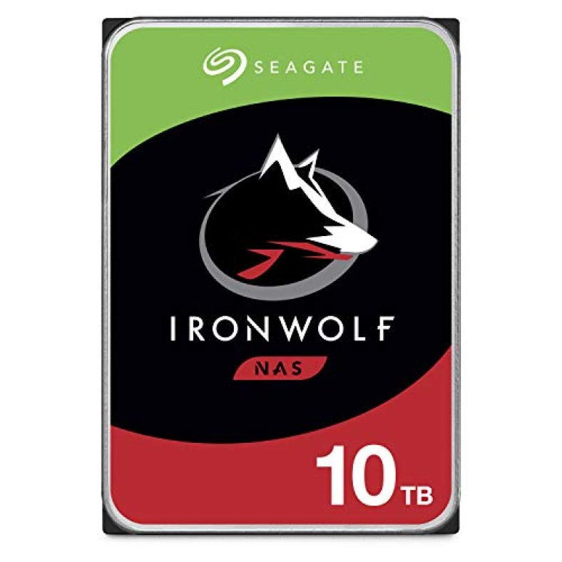 Seagate Ironwolf 10Tb Nas Internal Hard Drive Hdd – Cmr 3.5 Inch Sata 6Gb/S 7200 Rpm 256Mb Cache For Raid Network Attached Storage With 3-Years Data Recovery Services (St10000Vn000)