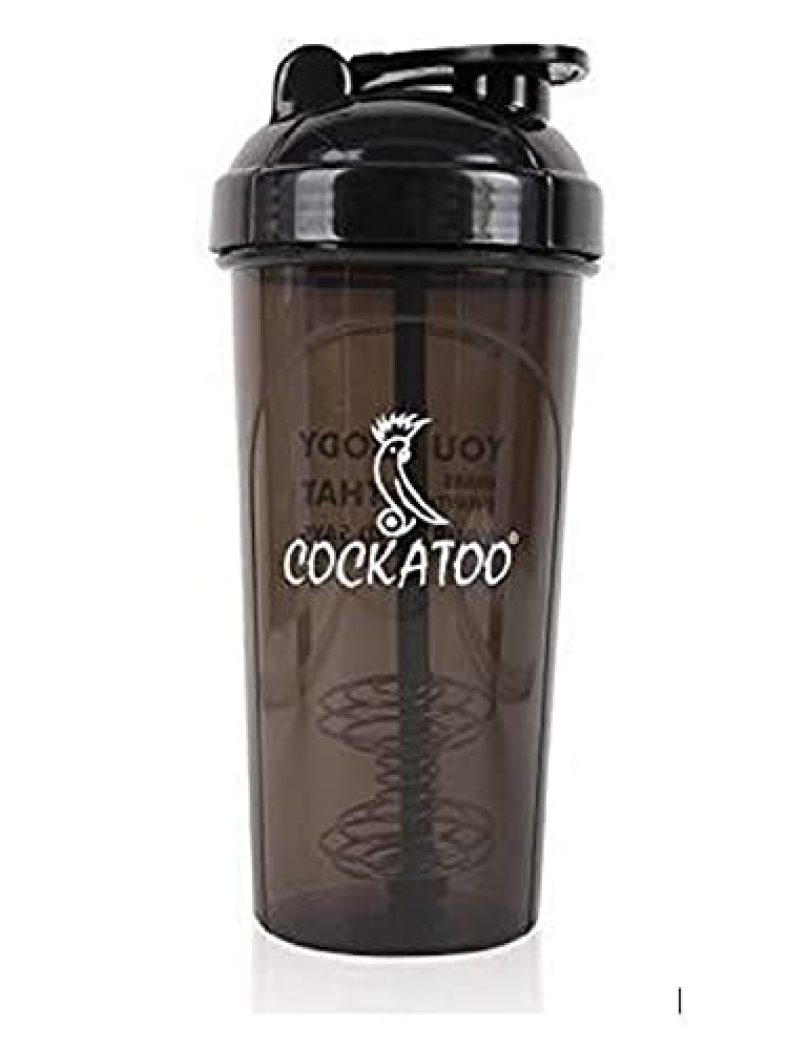 Cockatoo Cs-01 Shaker Bottle (Black, 700 Milliliters, Plastic)