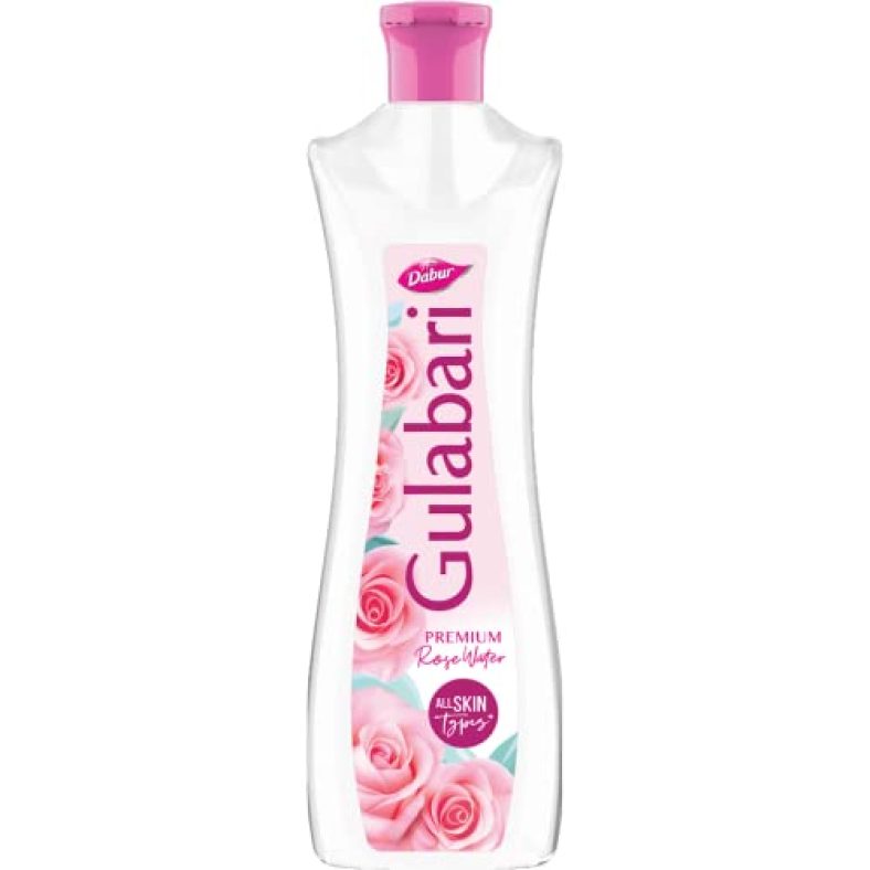 Dabur Gulabari Premium Rose Water With No Paraben For Cleansing And Toning, 400 Ml