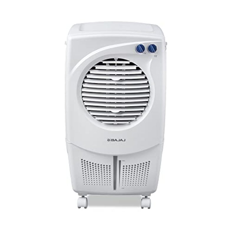 Bajaj Pmh 25 Dlx 24L Personal Air Cooler For Home With Duramarine Pump (2-Yr Warranty By Bajaj) Anti-Bacterial Hexacool Master, Turbofan Technology, 3-Speedcontrol, Portable Ac, White Cooler For Room