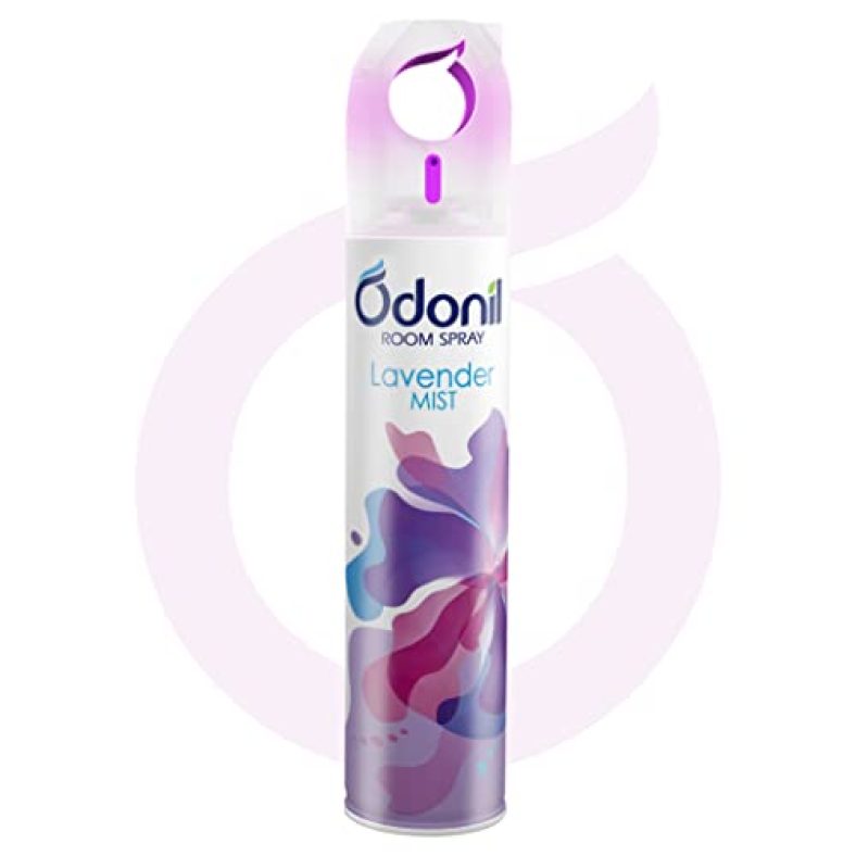 Odonil Room Air Freshner Spray, Lavender Mist – 220 Ml | Nature Inspired Fragrance For Home & Office | Long Lasting Fragrance