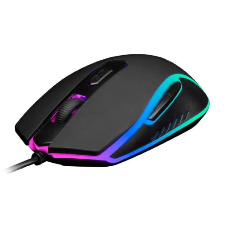 Gamdias Rgb Wired Gaming Mouse | Aura Gs1 | 6 Multi-Function Keys | Advance Ergonomic Design For Better Grip And Travel | Multi-Colour Lighting | 1.5M Usb A Cable