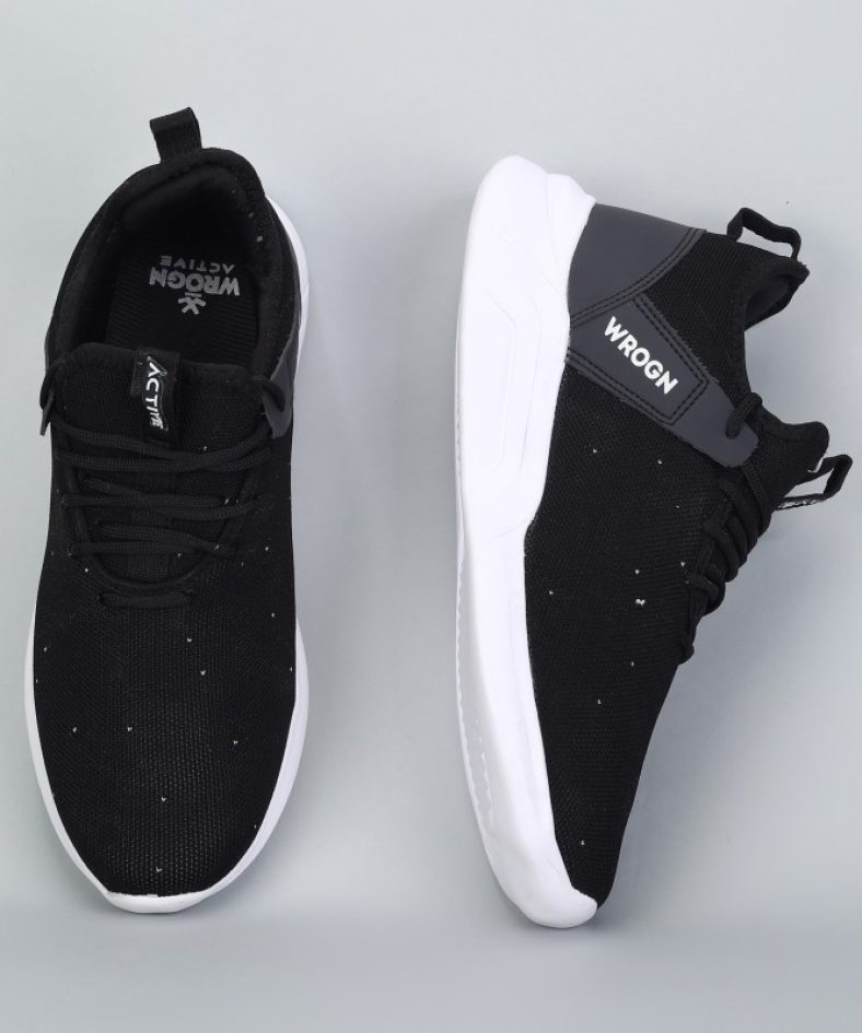 Wrogn Active Running Shoes For Men(Black)