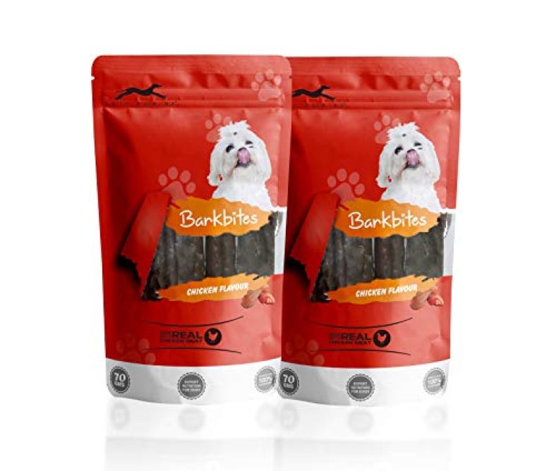 Pets Empire Barkbites Dog Treats 70 Gms (Chicken Flavour, Pack Of 2)