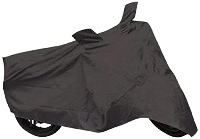Arnv Branded Bajaj Pulsar Body Cover, Built Water Resistant Fabric, Comes With Pocket Mirror And Belt (Grey)