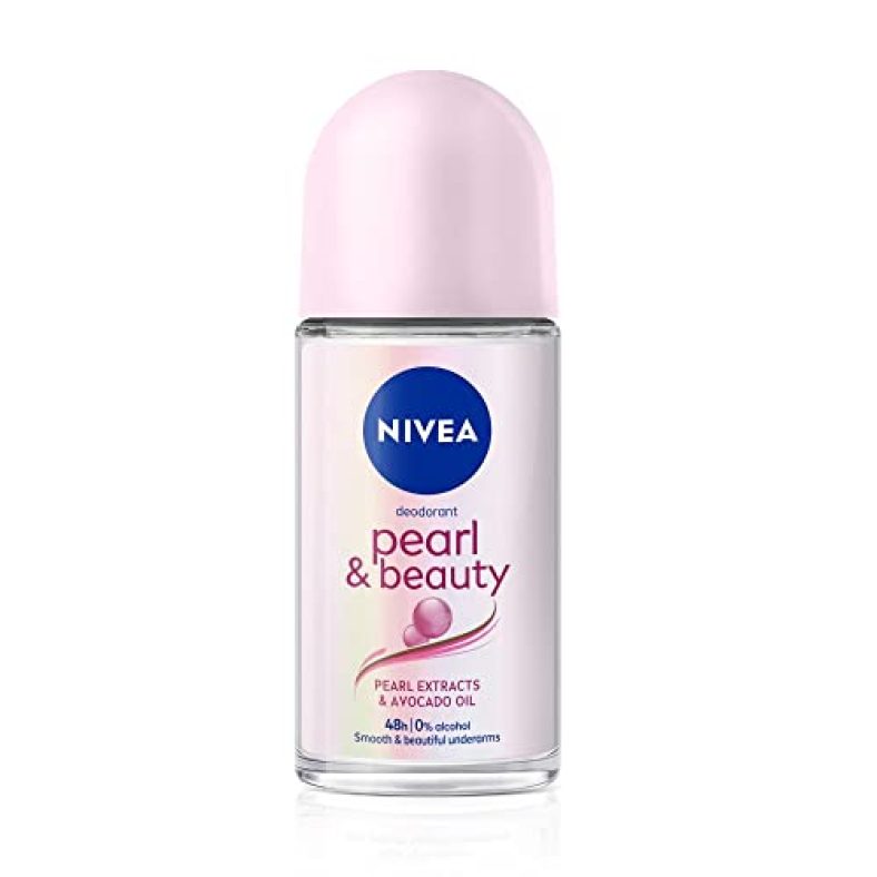 Nivea Deodorant Roll On, Pearl & Beauty For Women 50Ml