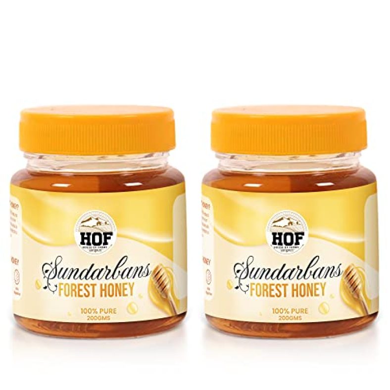 House Of Farms Sundarbans Wild Forest Honey-400Gm (200 Gram X 2) |100% Pure Honey | Raw, Unprocessed | Naturally Rich In Antioxidants
