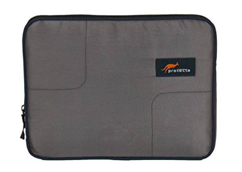 Protecta Square Cut Laptop Sleeve For Laptops With Screen Size Up To 35.56 Cm (14 Inch) (Grey & Navy) – Elementary Series