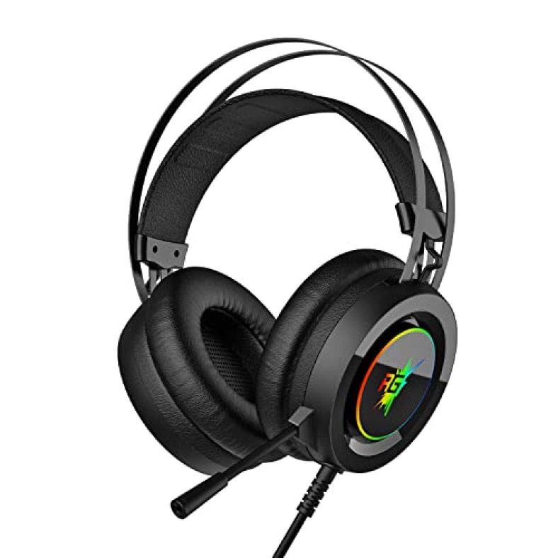 Redgear Cloak Wired Rgb Wired Over Ear Gaming Headphones With Mic For Pc