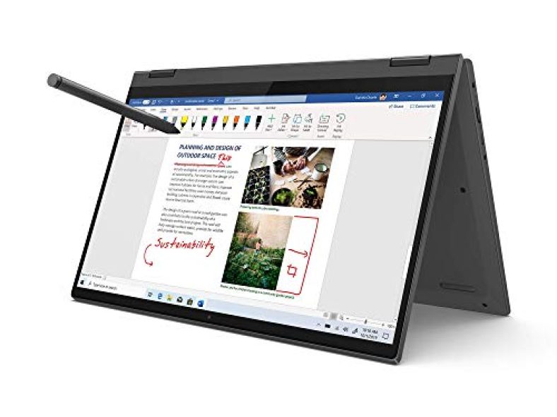 Lenovo Ideapad Flex 5 Amd Ryzen 5 5500U 14″ (35.56Cm) Fhd Ips 2-In-1 Convertible Touchscreen Laptop (8Gb/512Gb Sdd/Win11/Office 2021/Backlit/Fpr/3Months Game Pass/Graphite Grey/1.5Kg), 82Hu00Pqin