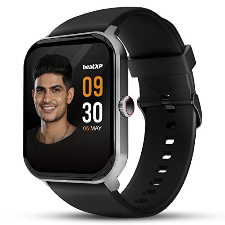 Beatxp Marv Neo 1.85” (4.6 Cm) Display, Bluetooth Calling Smart Watch, Smart Ai Voice Assistant, 100+ Sports Modes, Heart & Spo2 Monitoring, Ip68, Fast Charging (Electric Black)