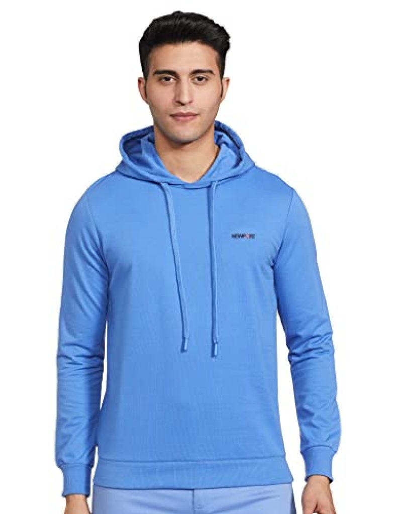 Newport Men’S Cotton Blend Crew Neck;Hooded Neck Pullover Sweater (Npmepss20015B01004_Blue_Xl)