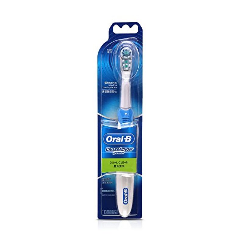 Oral B Cross Action Battery Powered Electric Toothbrush For Adults, Pack Of 1