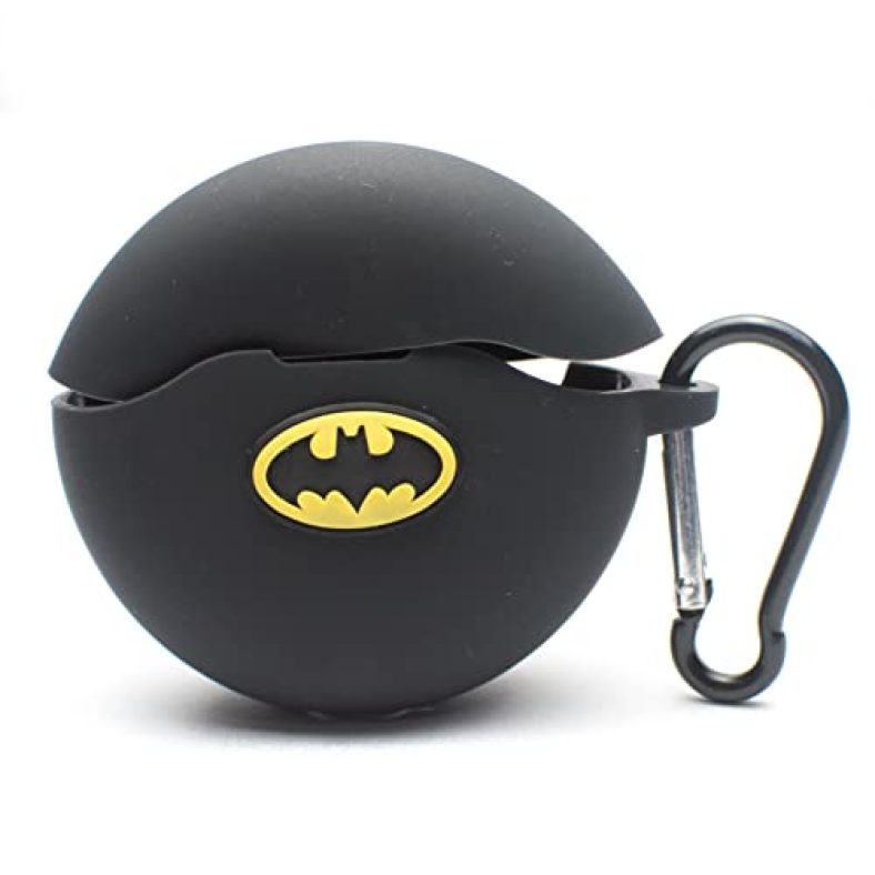 Heropantee Pouch For Noise Buds Vs303 Truly Wireless Protective Soft Silicone Case Cover With Hook (Cover Only) (Batman)