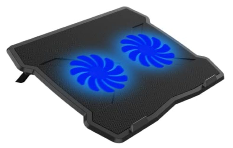 Lapcare Lapkool-Ii Laptop Cooling Pad Compatible For Up To 15.6″ (39,6 Cm) Laptops, Features 2 Usb Ports- Ergonomically Designed Laptop Cooling Station With Low Noise