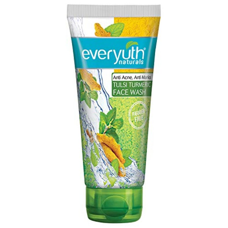 Everyuth Naturals Anti Acne, Anti Marks Tulsi Turmeric Face Wash, 150Gm, Tube
