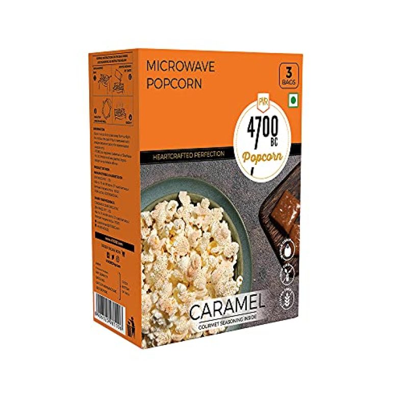 4700Bc Popcorn, Microwave Bag, Caramel, 294G, (Pack Of 3)