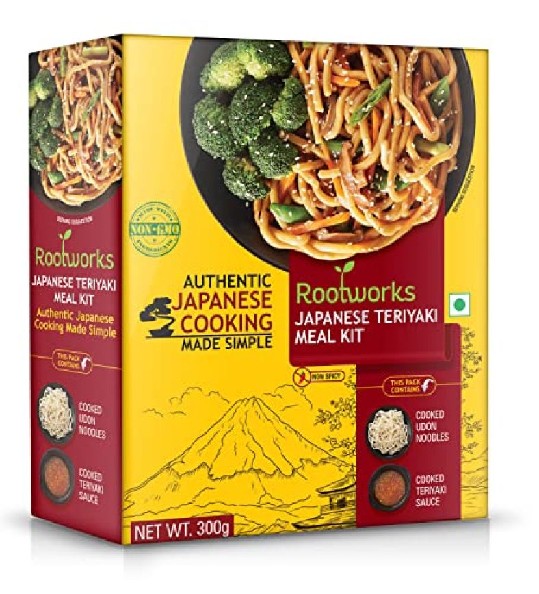 Rootworks Japanese Teriyaki Meal Kit Pack Of 1 (300 G) | Authentic Asian Flavors | Made In Thailand| Ready To Cook Meal Kit