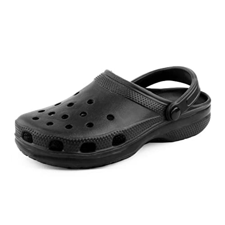 Kraasa Clogs For Men, Casual Sandals For Men, Walking Clogs For Men’S Black Uk 9