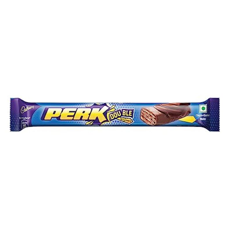 Cadbury Perk Double Chocolate Coated Wafer, 22 G (Pack Of 56)