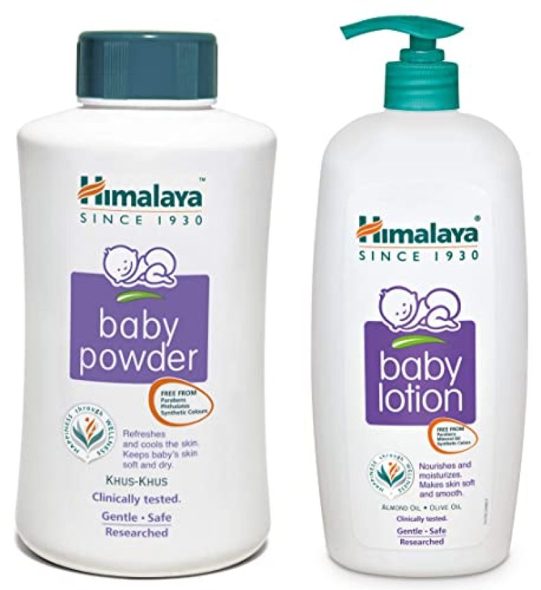 Himalaya Baby Powder, 700G & Himalaya Baby Lotion 700Ml