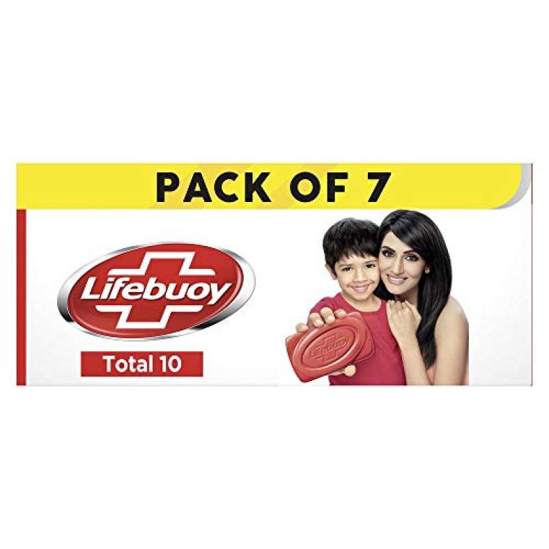 Lifebuoy Germ Guard + Bathing Soap (125G X 7), Silver